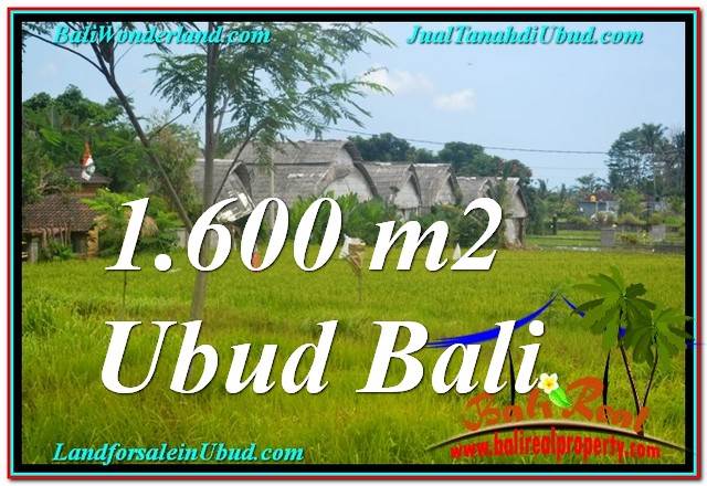 JUAL TANAH di UBUD 1,600 m2 di Sentral / Ubud Center